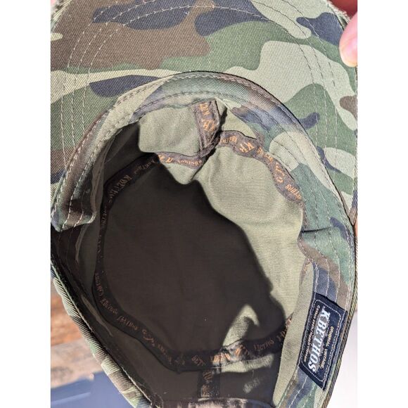 KBETHOS Camo Cadet Hat Distressed Fabric Flower Rhinestone Texas A&M - Picture 4 of 5